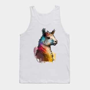 Alpaca Llama colorful Tank Top